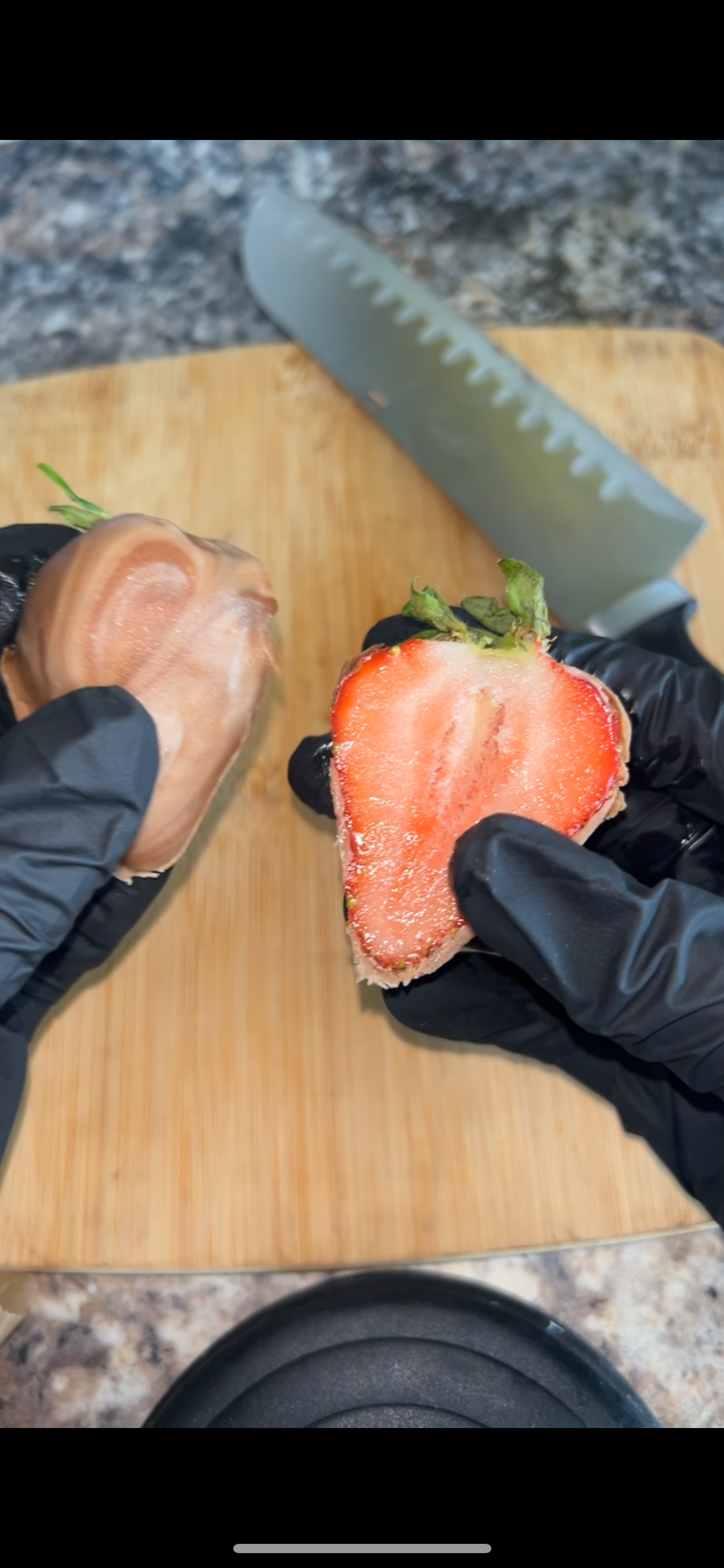 Marble strawbs - 5x in a cup